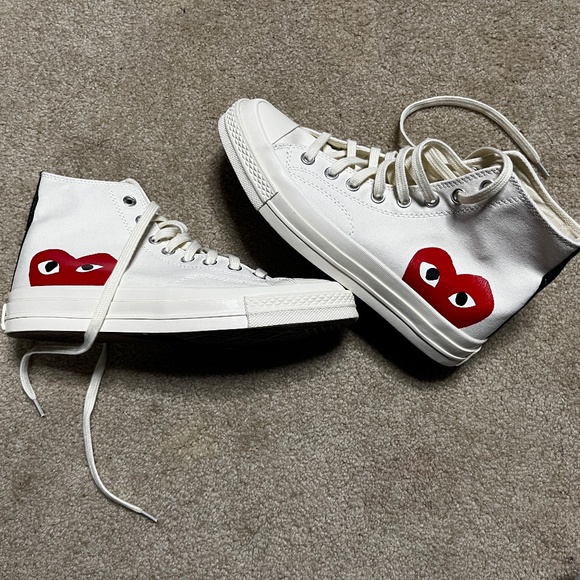 Comme des Garcons PLAY Other - Comme des Garçons White Converse Shoes
